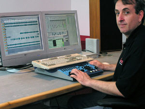 Clipstore Editor Warwick Pilmer at the SADiE LRX2