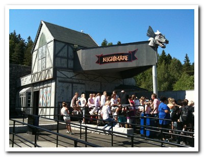 Nightmare theme park ride Nightmares ride